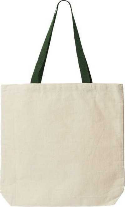 Liberty Bags 9868 Jennifer Cotton Canvas Tote - Natural/ Forest - HIT a Double - 1