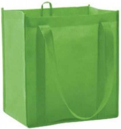 Liberty Bags 3000 Non Woven Reusable Shopping Bag Lime Green HIT a Double