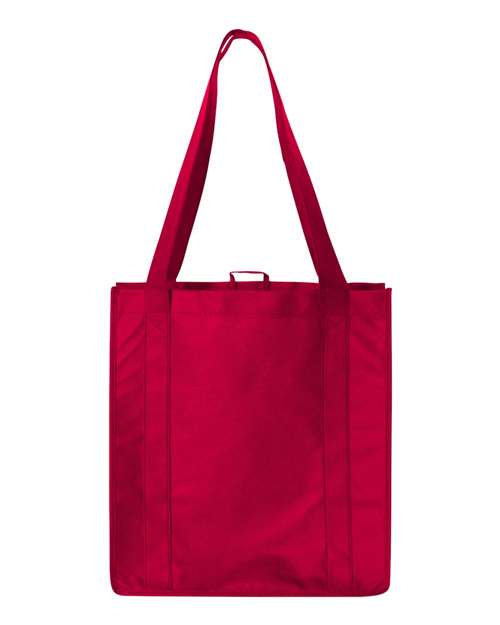 Liberty Bags 3000 Non-Woven Reusable Shopping Bag - Red - HIT a Double