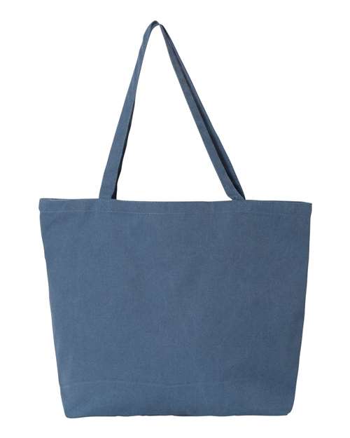 Liberty Bags 8507 Pigment-Dyed Premium Canvas Tote - Blue Jean - HIT a Double