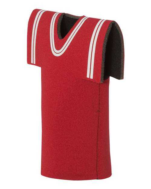 Liberty Bags FT008 Collapsible Jersey Foam Can &amp; Bottle Holder - Red - HIT a Double