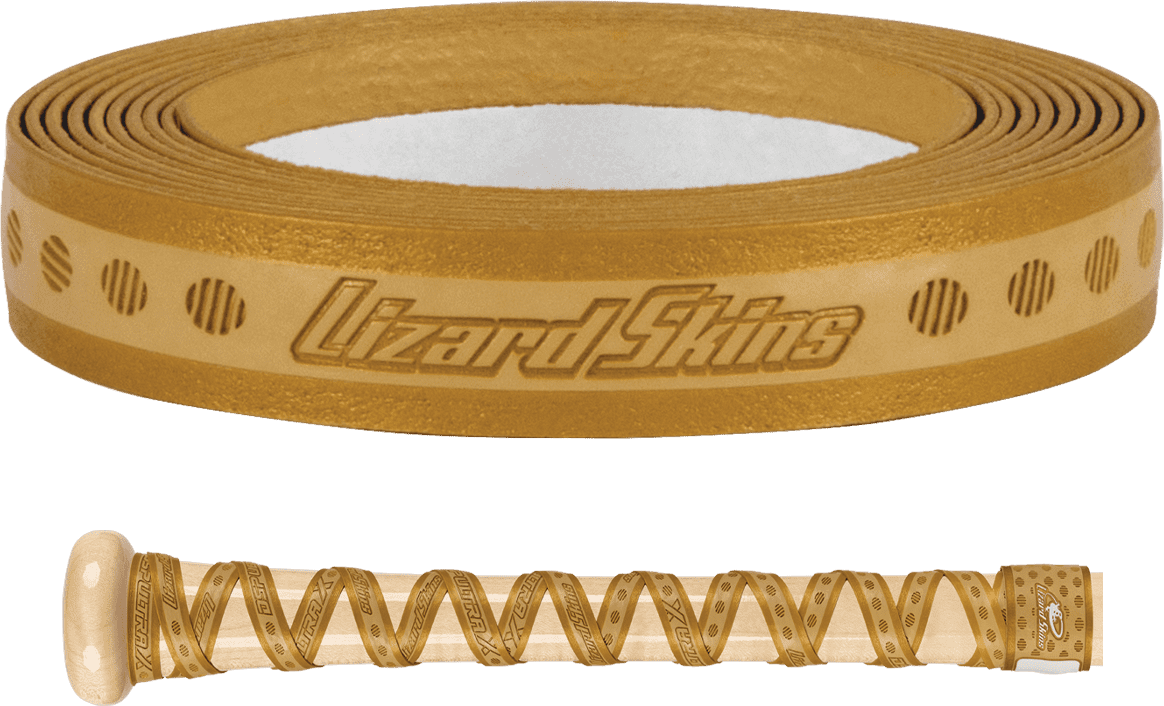 Lizard Skins Ultra X Bat Grip - Vegas Gold" - "HIT a Double