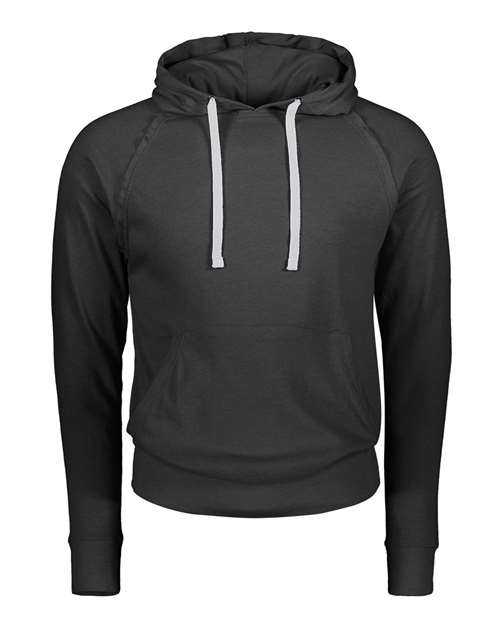 MV Sport 1261 Heather Hooded Long Sleeve T-Shirt - Charcoal Heather - HIT a Double