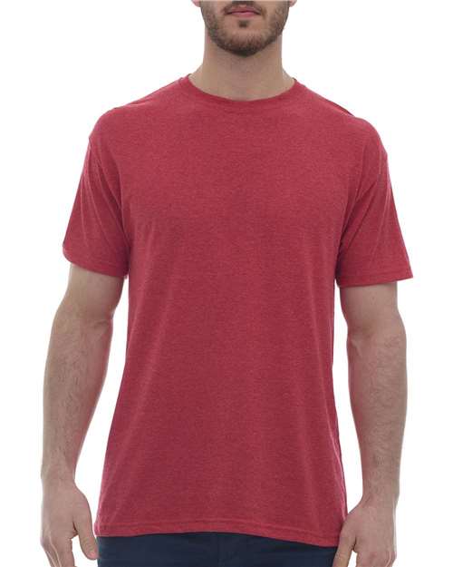 M&O 4800 Gold Soft Touch T-Shirt - Heather Red - HIT a Double