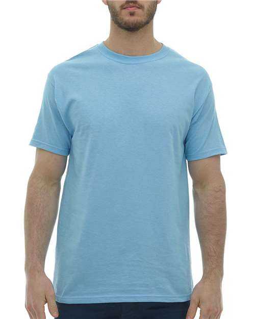 M&O 4800 Gold Soft Touch T-Shirt - Light Blue - HIT a Double