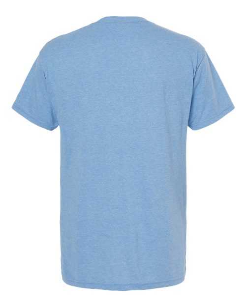 M&amp;O 4800 Gold Soft Touch T-Shirt - Light Blue Heather - HIT a Double
