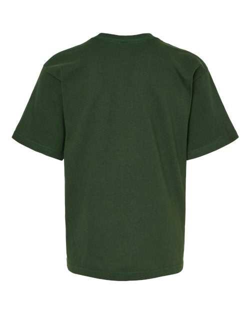 M&O 4850 Youth Gold Soft Touch T-Shirt - Forest Green - HIT a Double