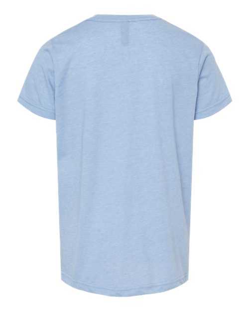 M&O 4850 Youth Gold Soft Touch T-Shirt - Light Blue - HIT a Double