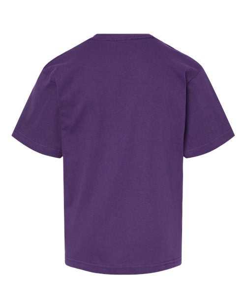 M&O 4850 Youth Gold Soft Touch T-Shirt - Purple - HIT a Double