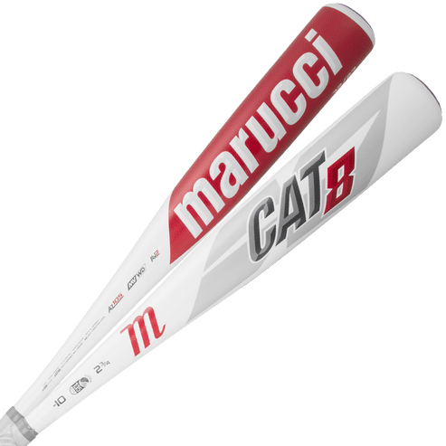 Marucci 2019 CAT8 (-10) Sr League 2 3/4" Bat - White Red - HIT A Double