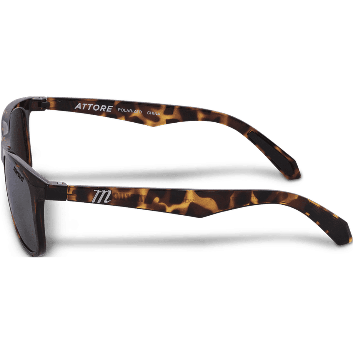 Marucci Attore Lifestyle Polarized Sunglasses - Clear Tortoise Amber Gold - HIT a Double