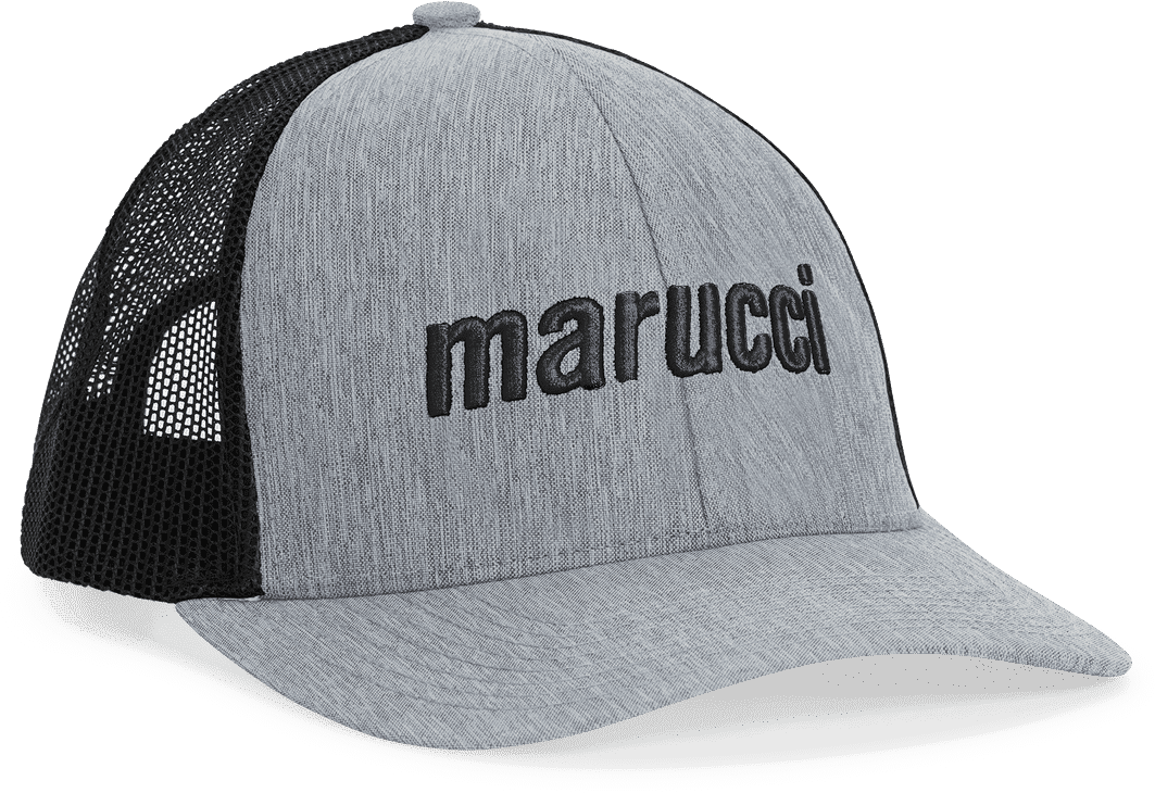 Marucci Trucker Snapback Hat - Gray Black - HIT a Double - 1