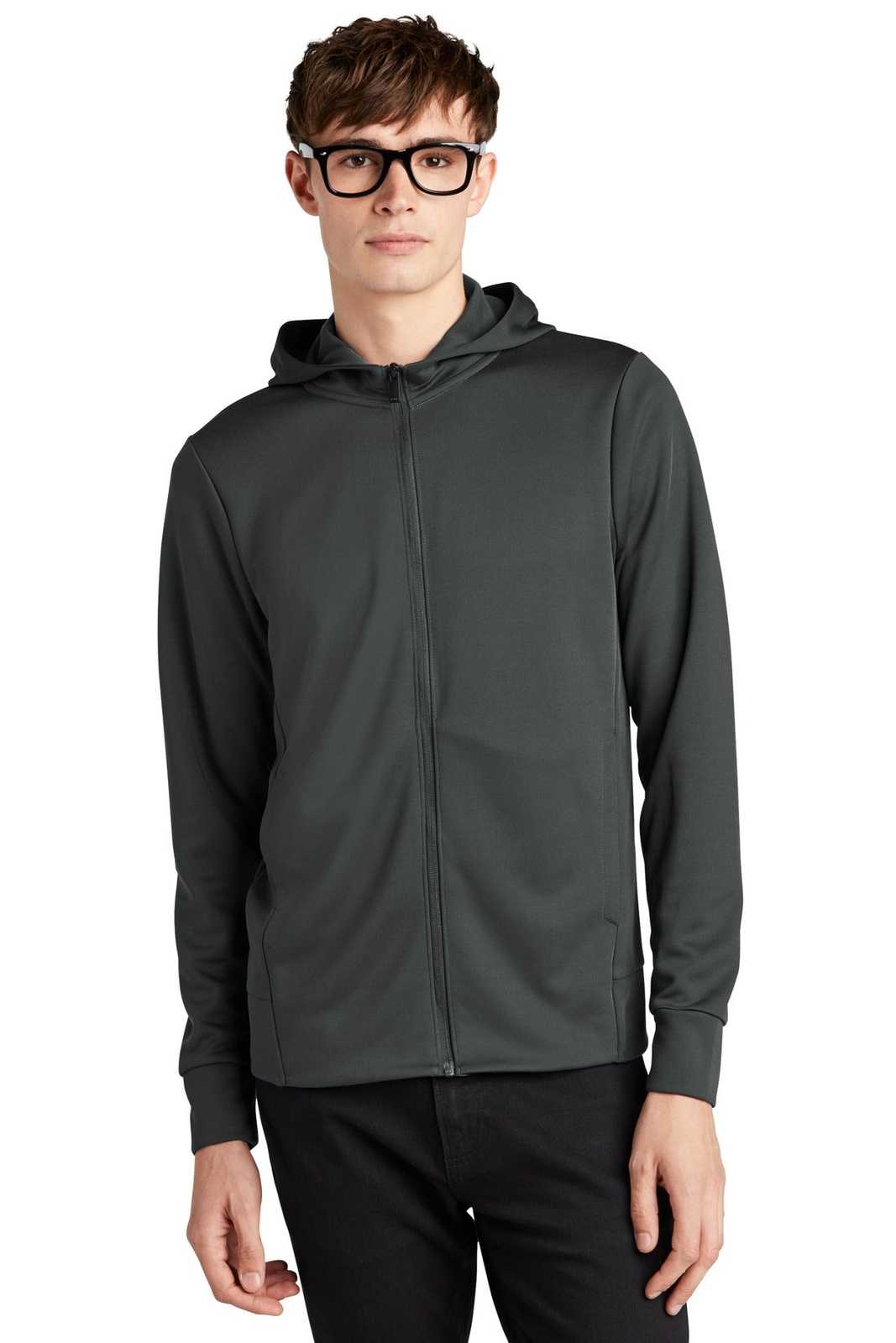 Mercer+Mettle MM3002 Double-Knit Full-Zip Hoodie - Anchor Grey - HIT a Double - 1