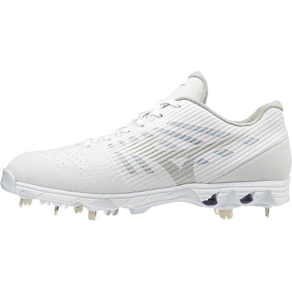 Mizuno 9-Spike Ambition Low Metal Cleats - White - HIT A Double