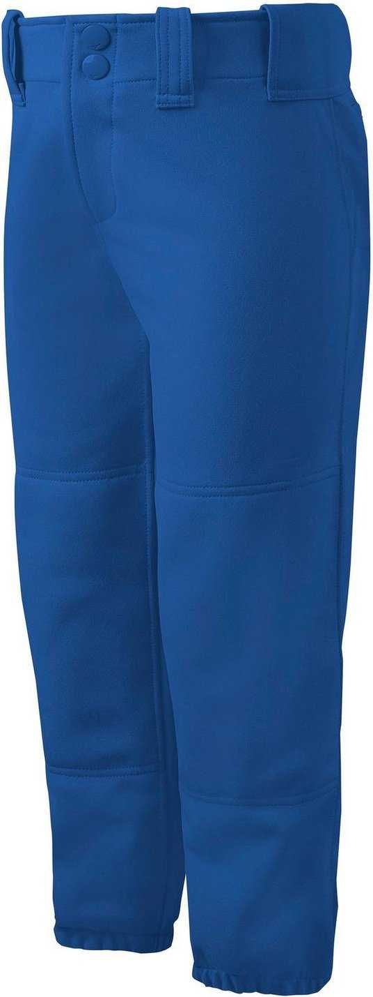 Mizuno Girl's Belted Softball Pant - Royal - HIT a Double