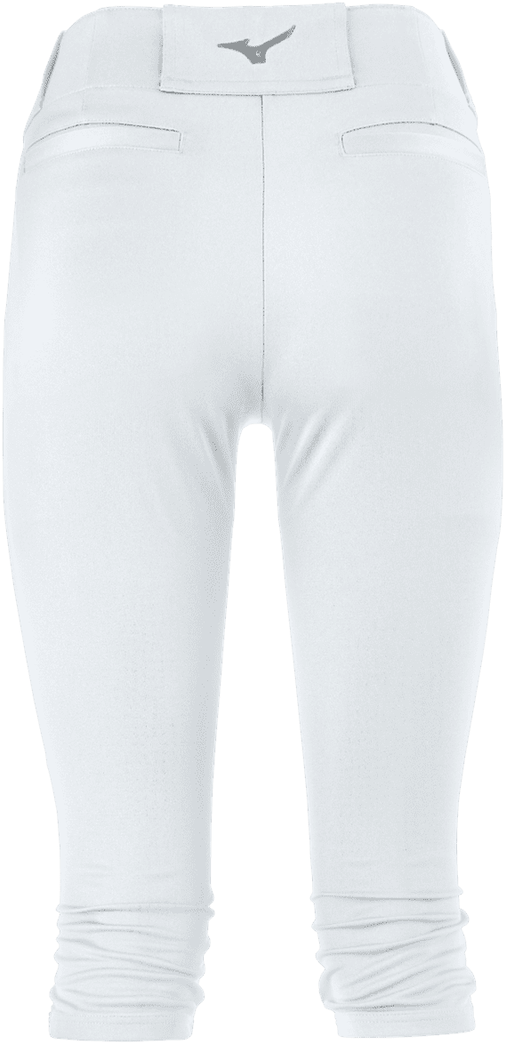 Mizuno Girl's Prospect Softball Pant - White - HIT a Double