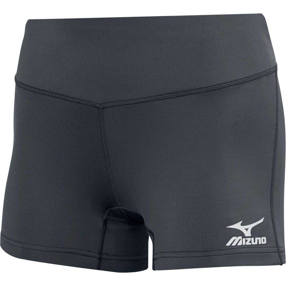 Mizuno Girls Victory 3.5" Inseam Volleyball Shorts - Charcoal - HIT a Double