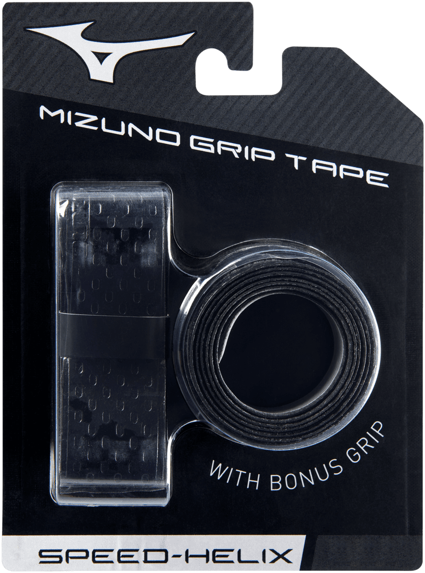 Mizuno Speed Helix Bat Grip Tape (2-Pack) 1.75Mm - Black - HIT a Double