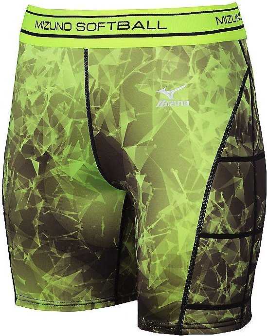 Mizuno Womens's Fastpitch Sliding Short - Yellow - HIT a Double