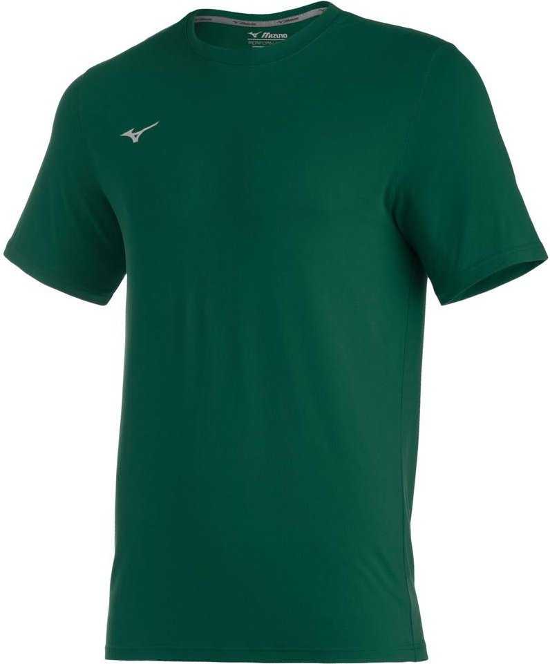Mizuno Youth Comp Diamond Short Sleeve Crew - Forest - HIT a Double