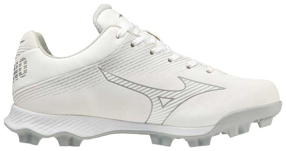 Mizuno Youth Wave Finch Lightrevo JR Low Molded Cleats - White - HIT a Double - 1