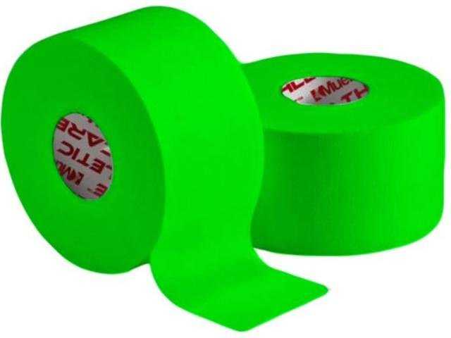 Mueller Mtape 1.5" x 10 yds SINGLE Roll - Lime Green - HIT a Double