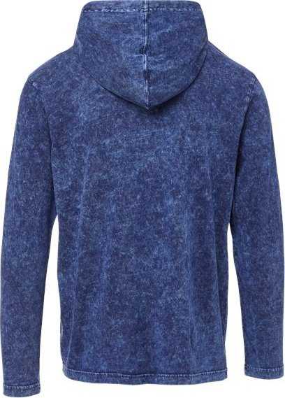 MV Sport 21456 Loco Mineral Wash Hooded Long Sleeve T-Shirt - Navy Mineral Wash - HIT a Double - 2