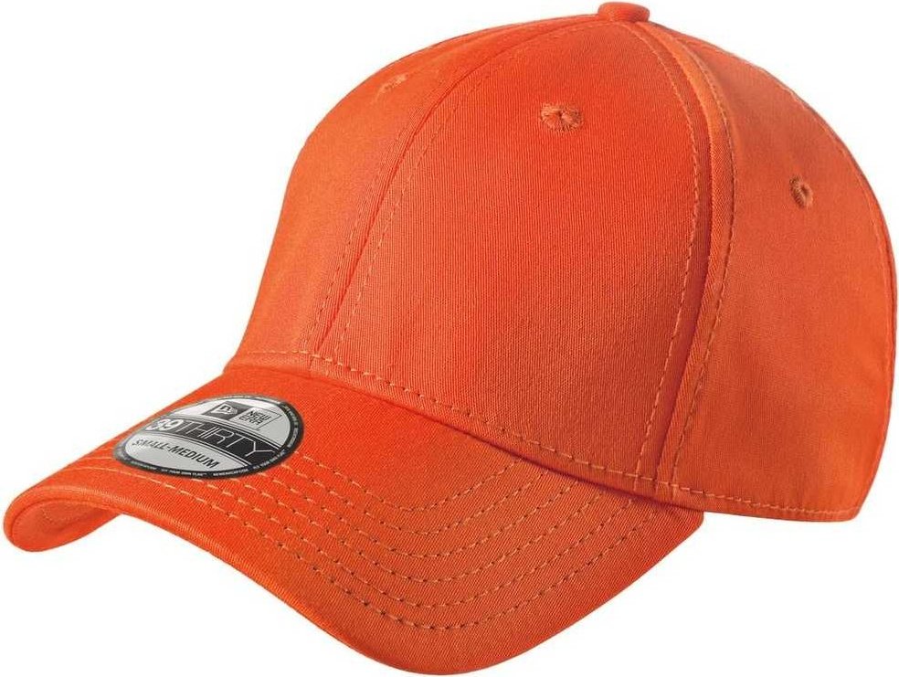 New Era NE1000 Structured Stretch Cotton Cap - Orange - HIT a Double - 1