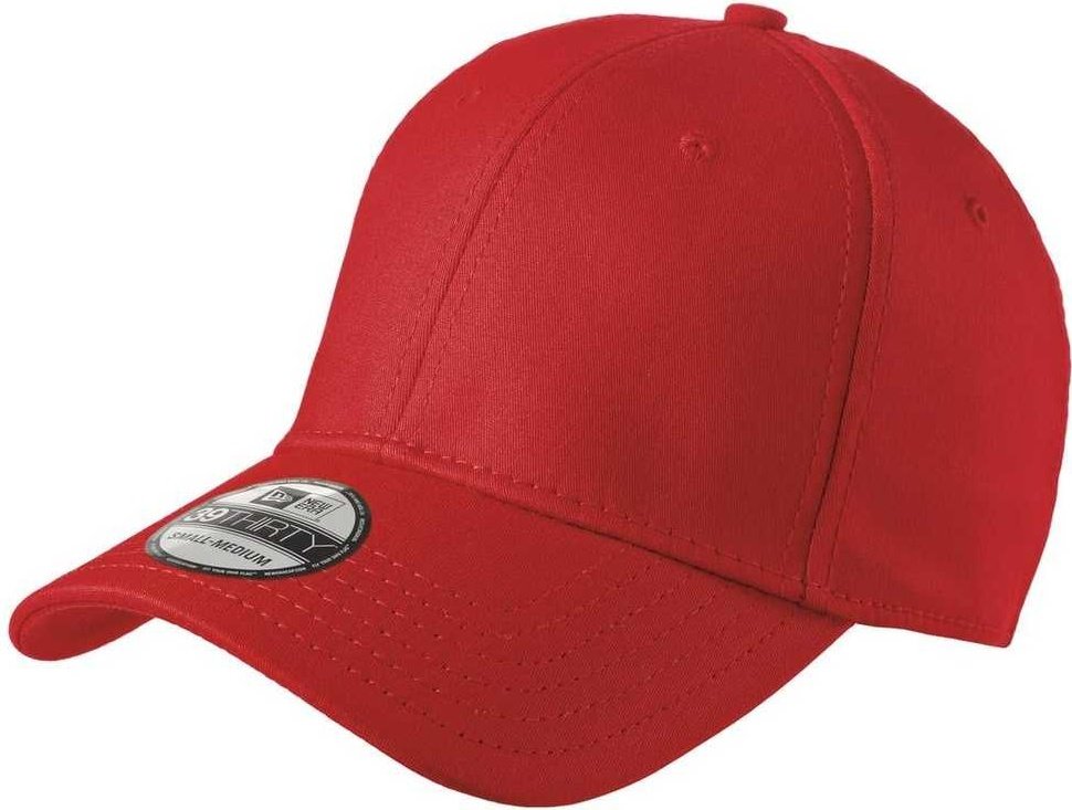 New Era NE1000 Structured Stretch Cotton Cap - Scarlet Red - HIT a Double - 1
