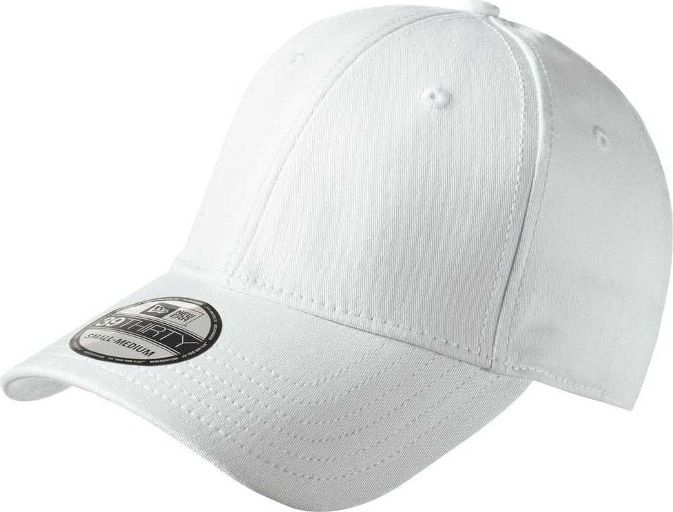 New Era NE1000 Structured Stretch Cotton Cap - White - HIT a Double - 1