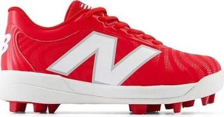 New Balance Youth J4040v7 Low Rubber Molded Cleat - Red - HIT a Double - 1