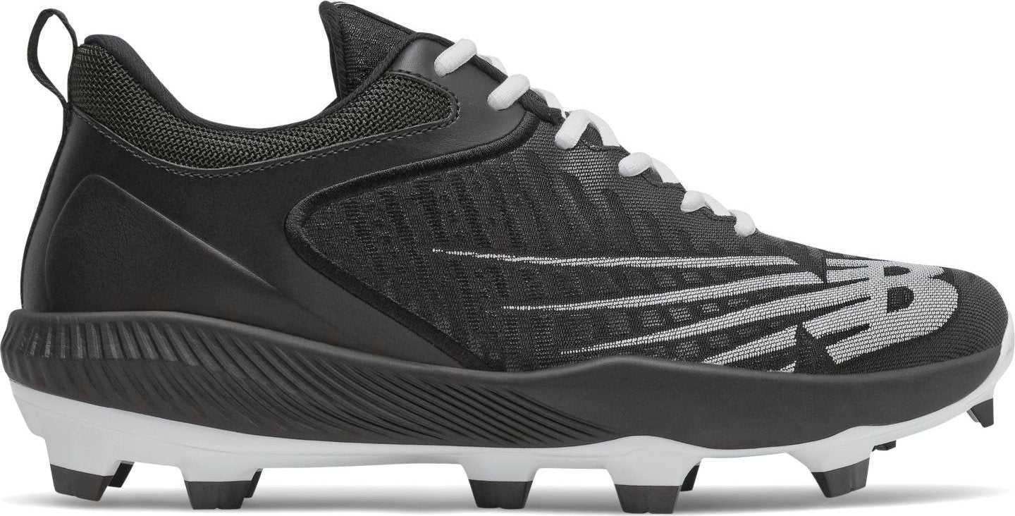 New Balance FuelCell PL4040v6 Low Molded Cleat - Black White - HIT a Double