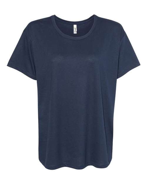 Next Level 1530 Womens Ideal Flow Tee - Midnight Navy - HIT a Double