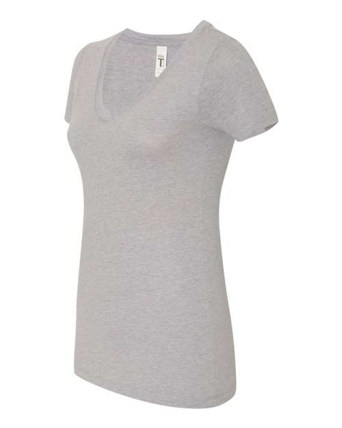 Next Level 1540 Women's Ideal V - Heather Grey - HIT a Double