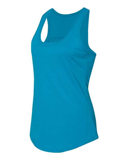 Next Level 6338 Women's Gathered Racerback Tank - Turquoise - HIT a Double