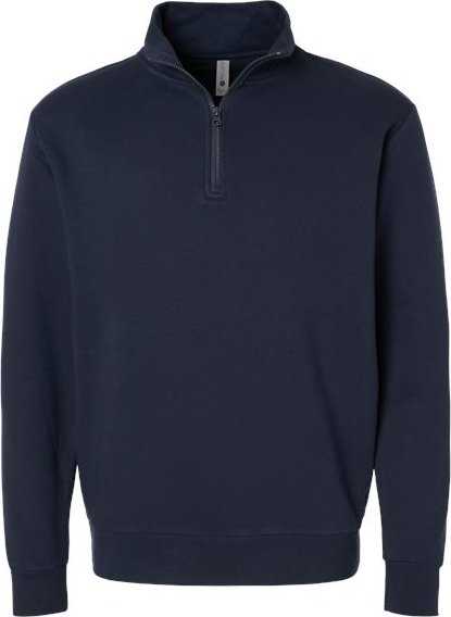 Next Level 9643 Unisex Fleece Quarter Zip Pullover Midnight Navy
