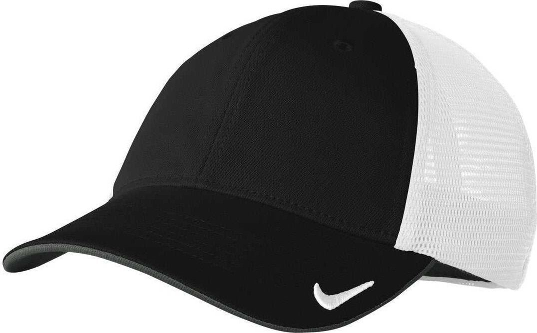 Nike NKAO9293 Dri-FIT Mesh Back Cap - Black White - HIT a Double - 1