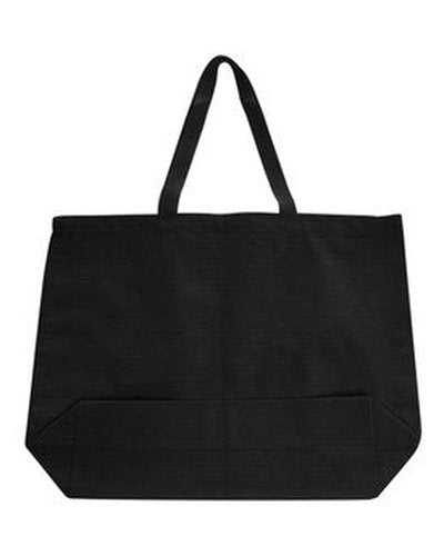 OAD OAD108 Jumbo 12 oz Gusseted Tote - Black - HIT a Double