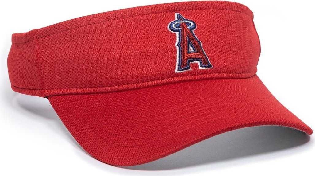 OC Sports MLB-185 Traditional Visor - Los Angeles Angels