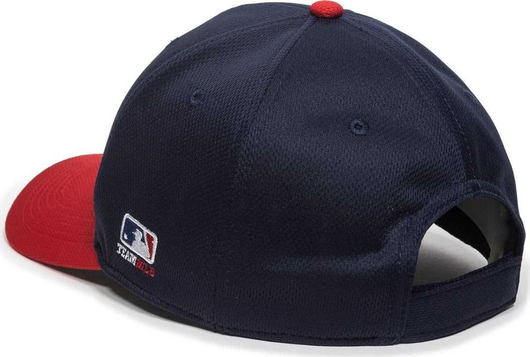 OC Sports MLB-350 MLB Polyester Baseball Adjustable Cap - Atlanta Braves Home - HIT a Double