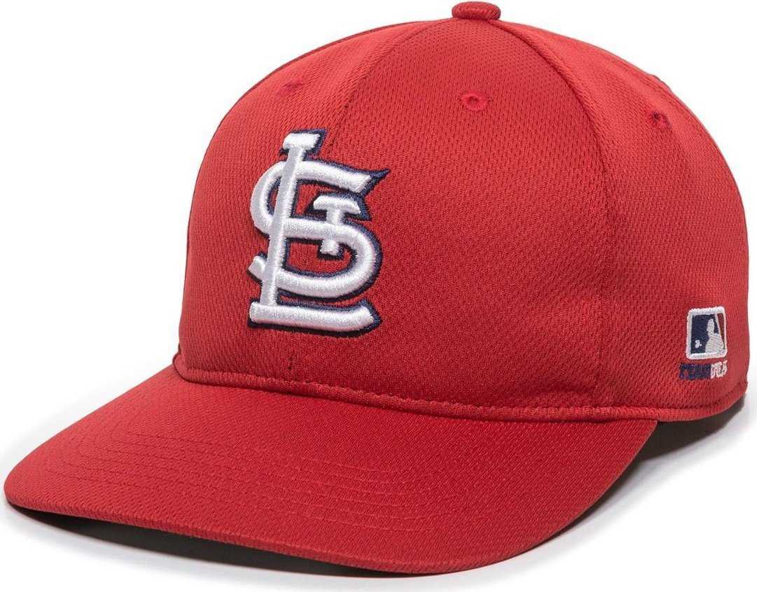OC Sports MLB-350 MLB Polyester Baseball Adjustable Cap - St. Louis Cardinals Home & Road - HIT a Double - 1