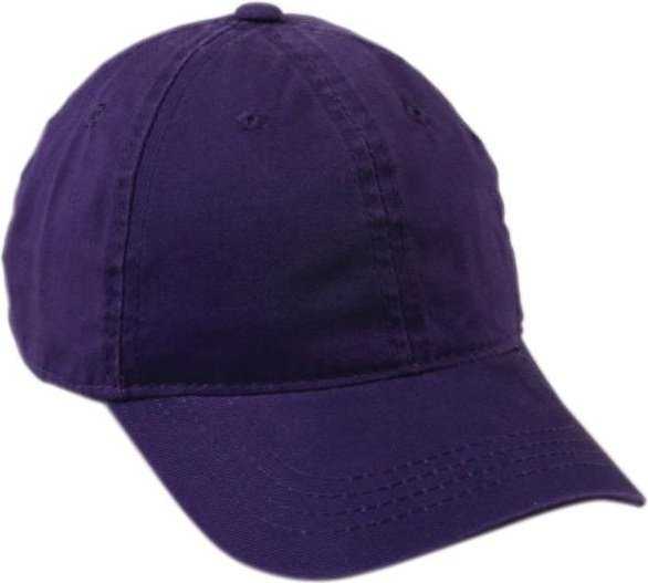OC Sports GWT-111 Adjustable Strap Garment Wash Cotton Cap - Purple - HIT a Double - 1