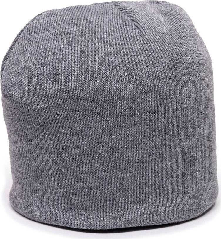 OC Sports KN-550 Made In USA Acrylic Jersey Knit Beanie - Light Gray - HIT a Double - 1