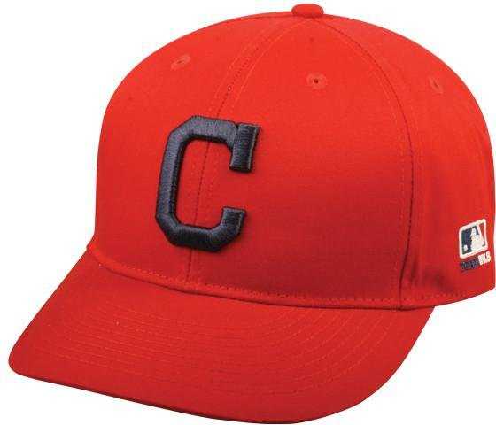 OC Sports MLB-300 MLB Cotton Twill Baseball Cap - Cleveland Indians Alternate - HIT a Double - 1