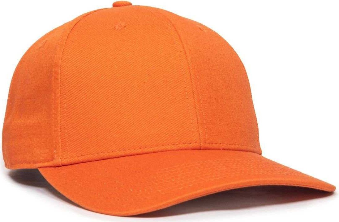 OC Sports OC871 Premium Modern Solid Back Cap - Orange - HIT a Double - 1
