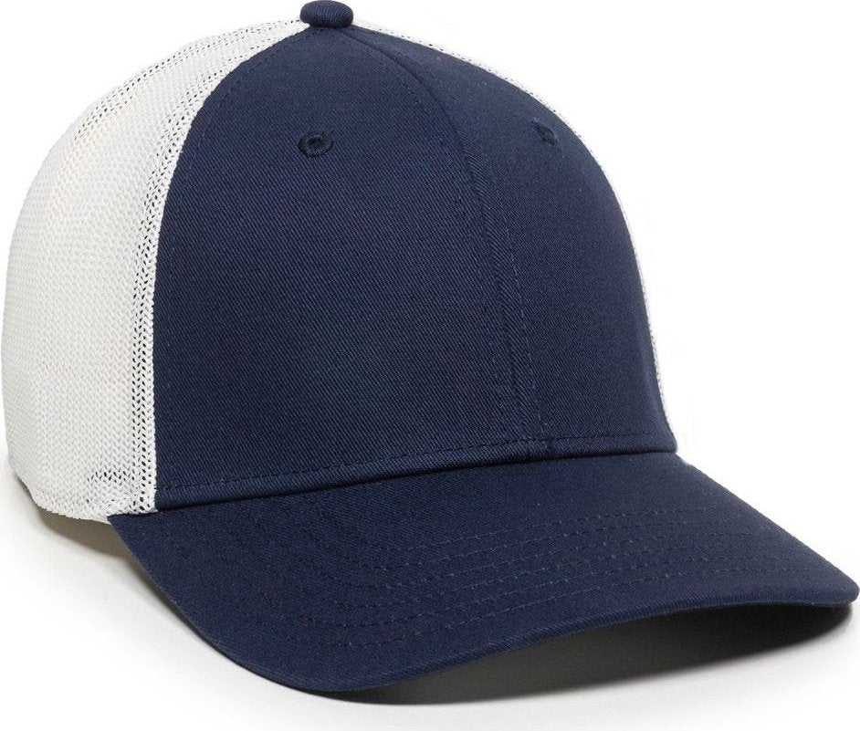 OC Sports RGR-360M Adjustable Mesh Back Cap - Navy White - HIT a Double - 1