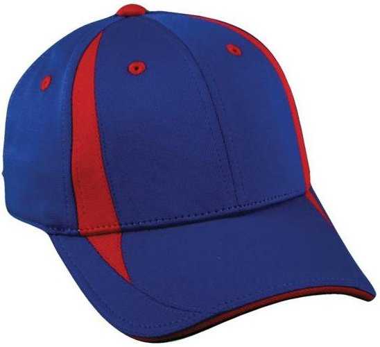 OC Sports TGS1965X Flexible Fitting Cap - Royal Red - HIT a Double - 1