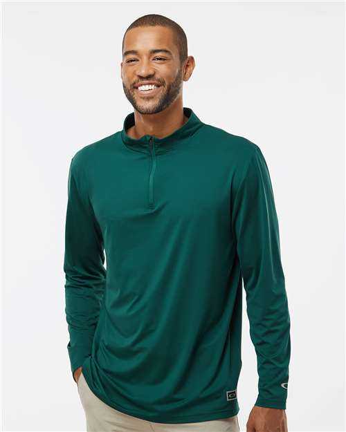 Oakley FOA402997 Team Issue Podium Quarter Zip Pullover Team Fir
