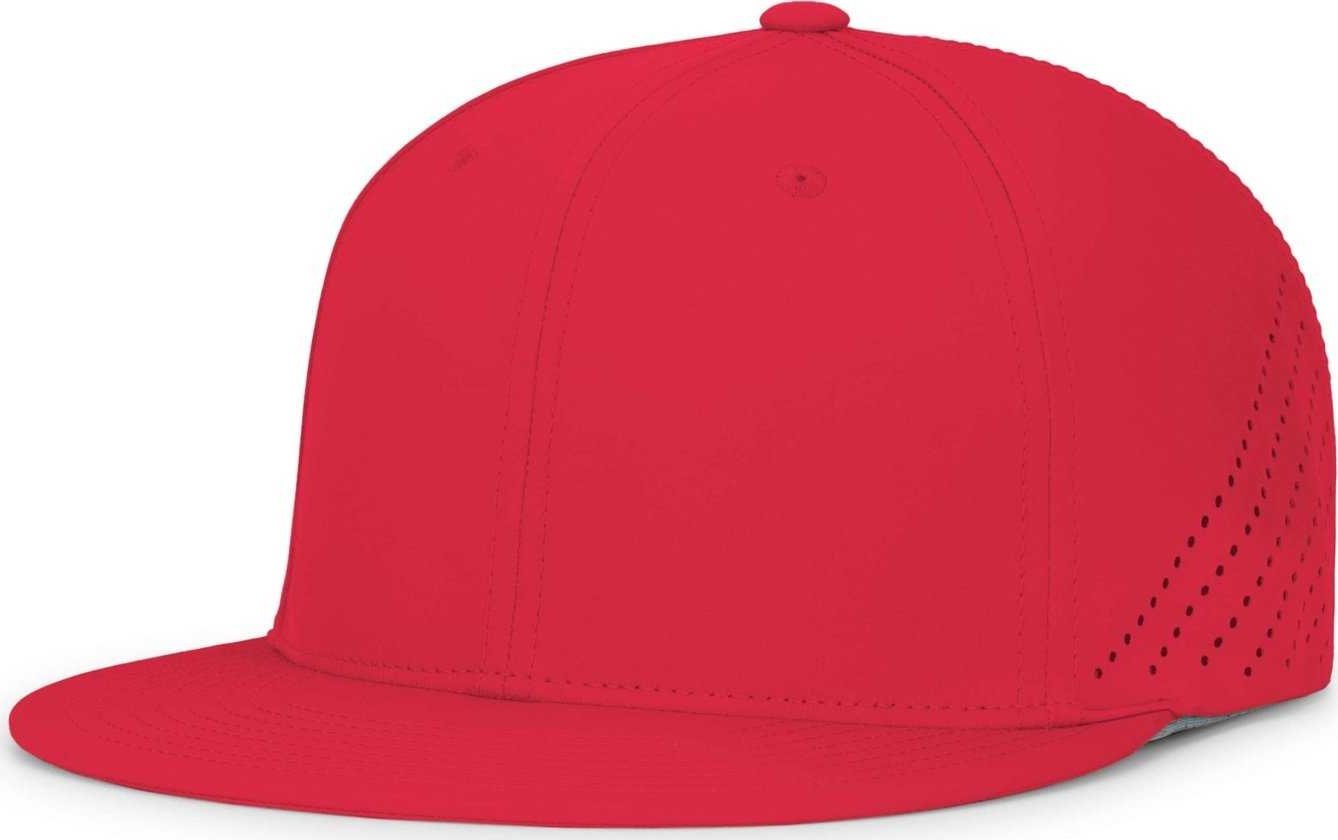 Pacific Headwear ES471 Premium Lightweight Perforated Pacflex Coolcore Cap - Red - HIT a Double