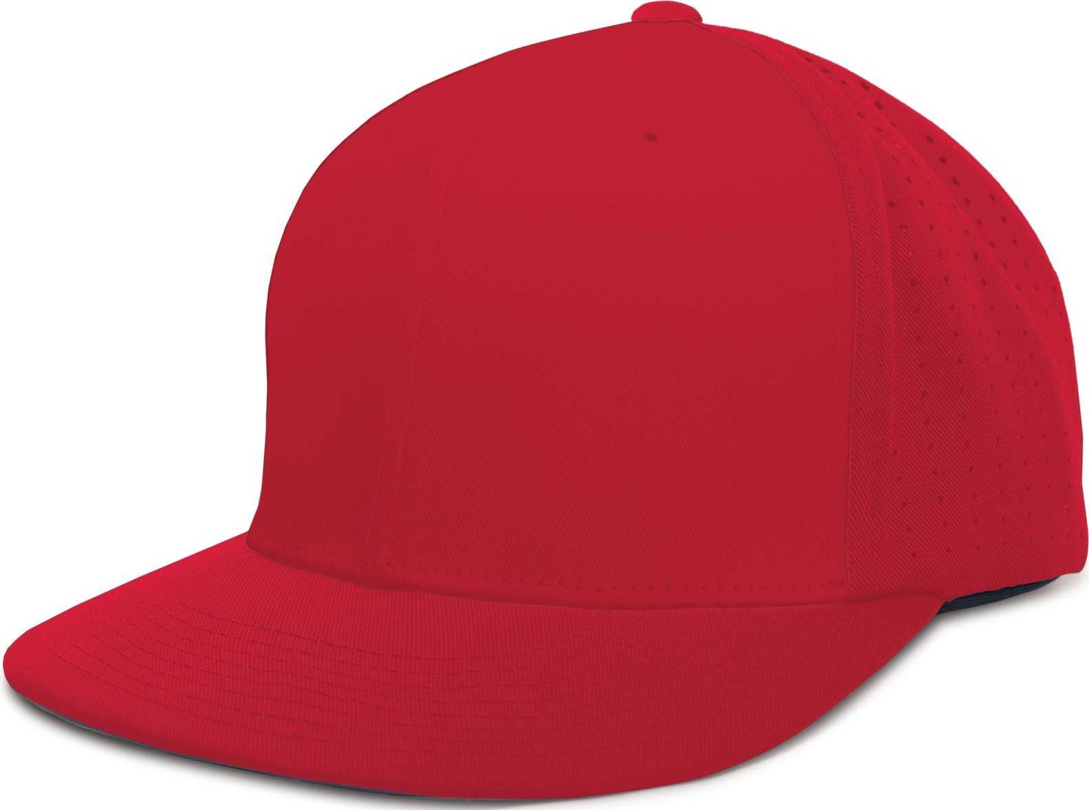 Pacific ES474 Perforated F3 Performance Flexfit Cap - Red - HIT a Double - 1